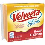 KRAFT VELVEETA SLICES SHARP CH - 12 OZ