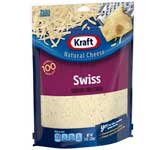 KRAFT SHREDDED SWISS - 8 OZ