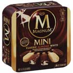 MAGNUM MINI CLASSIC/ALMD/WHITE ICE CREAM - 6 CT