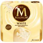 MAGNUM WHITE CHOCOLATE ICE CREAM BARS - 9.12 OZ