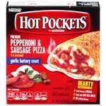 HOT POCKETS PEPPERONI AND SAUSAGE PIZZA - 9 OZ