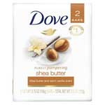 DOVE SHEA BUTTER 2-BAR - 4 OZ