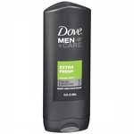 DOVE MEN EXTRA FRESH BODY & FACE WASH - 13.5 OZ