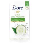 DOVE GO FRESH  COOL MOISTURE 6-BAR - 4 OZ