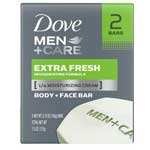 DOVE MEN EXTRA FRESH 2-BAR - 4 OZ