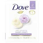 DOVE SWEET CREAM PEONY 2-BAR - 4 OZ