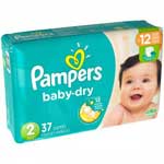 PAMPERS BABY DRY JUMB SIZE 2 - 37 CT