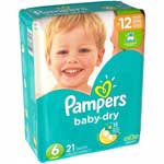 PAMPERS BABY DRY JUMB SIZE 6 - 21 CT
