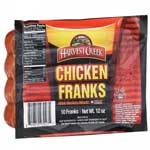 HARVEST CREEK CHICKEN FRANKS - 12 OZ