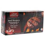 CHEF PINEIRO HAMBURGER 100 BEEF - 24 OZ