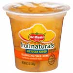DEL MONTE  NO SUGAR ADDED PEACH CHUNK - 6.5 OZ
